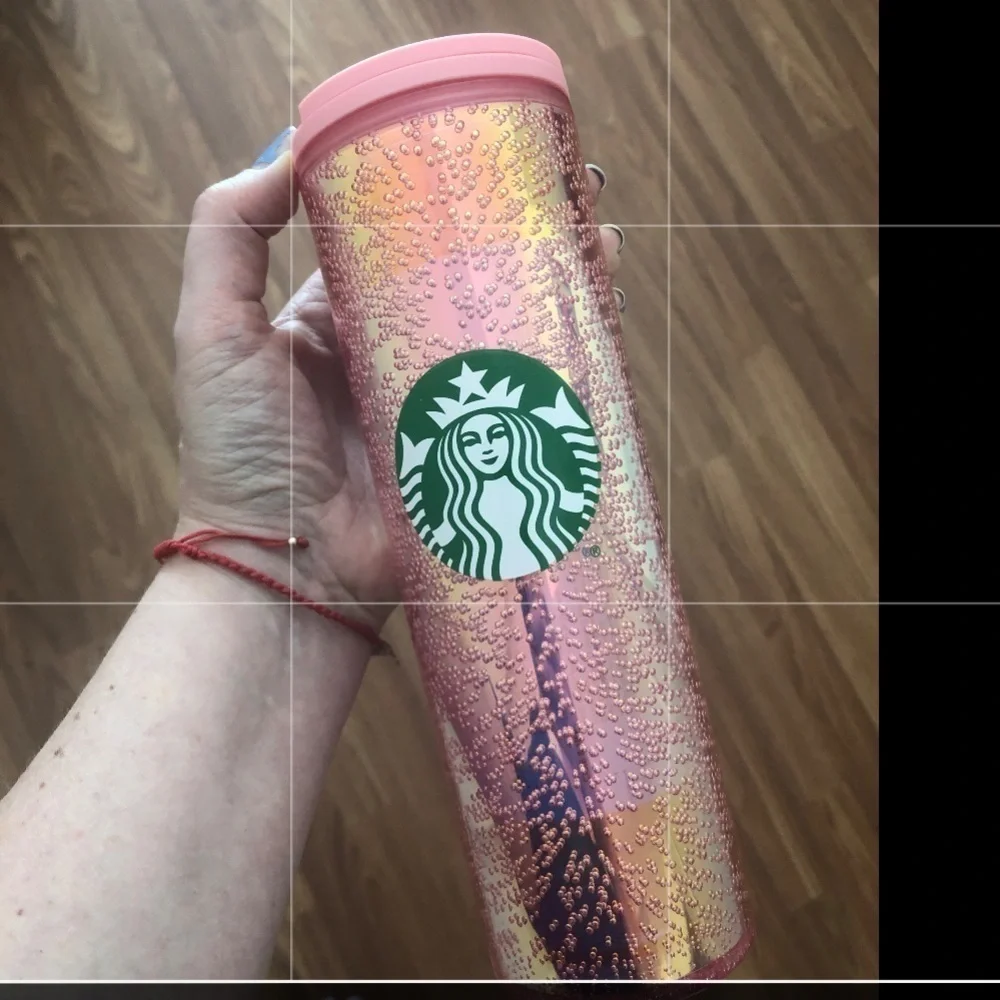 Starbucks Pink Bubbles Christmas Tumbler